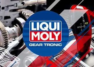 Geld verdienen mit professionellem Automatikgetriebeölwechsel Banner von Liqui Moly mit Logo und Fahrzeugtechnik
