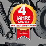 4 Jahre Kulanz – für angemeldete freie Werkstätten. Zusätzlicher Sicherheit nach dem Teilekauf.